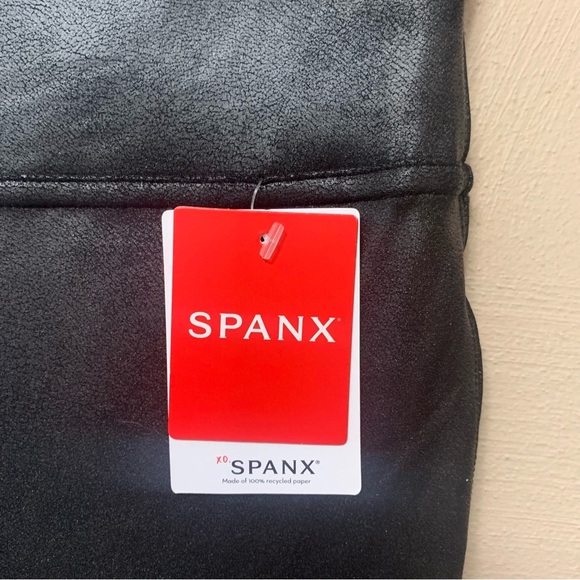 Spanx Faux Leather Leggings in Black Size Medium NWT New - Picture 5 of 12